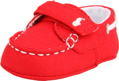 Ralph Lauren Layette Sander EZ,Red Canvas,3 M US Infant