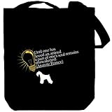 Miniature Schnauzer Until One Has Loved An Animal Dogs Tote Bag (Black, Canvas, Unisex)