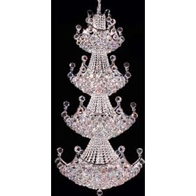 Jacqueline Twenty-Nine Light Crystal Chandelier by James R. Moder