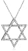 10k Choice of White or Yellow Gold Diamond Star of David Pendant (1/6 cttw, I-J Color, I3 Clarity)