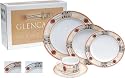Glencairn Crystal GP03 Rennie Mackintosh 20 Piece Dinner Set - Terracotta