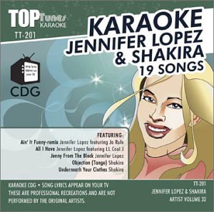 Top Tunes Karaoke CDG TT-201 Artist Vol. 32 Jennifer Lopez & Shakira