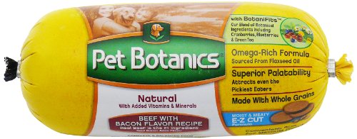 Pet Botanics Whole Grain Rolled Dog Food, Beef & Bacon, 2 lb.