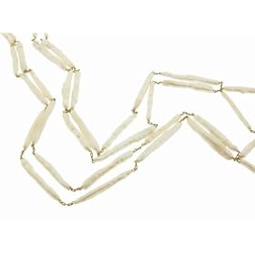 Long Keshi Pearl Chain in 18 Karat Gold by Ten Thousand Things