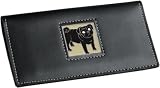 Black Pug Check Book Cover