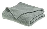 Faribault Cathedral Upland Cotton Queen Blanket, Sage