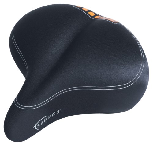 Serfas Men's E-Gel Cruiser Elastomer Bicycle Saddle - EG-8966