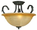 41DBL2eVnuL. SL160  Yosemite Home Decor 94521 3PG El Capitan Three Light Ceiling Semi Flush Mount, Patina Grey, 17 by 13 Inch Reviews