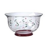 Pfaltzgraff Winterberry Etched and Hand Painted Round Serve Bowl