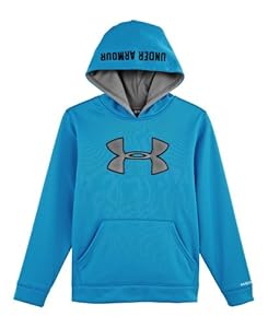 Under Armour Boys' Armour® Fleece Storm Big Logo Hoodie YXL PIRATE BLUE