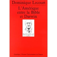 L'Am�rique entre la Bible et Darwin