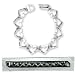 Love Hope Faith Heart Link Bracelet! Gift Boxed