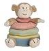 Miyim Simply Organic 3 Ring Monkey Stacker Plush Toy, 0-3 Months