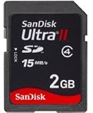 SanDisk 2GB ULTRA II SD Secure Digital Card (SDSDH-002G, bulk package)