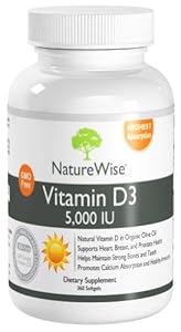 NatureWise Vitamin D3 5,000 IU, 360 Softgels