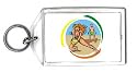 Keychain with game, court, littoral, ball, beach, volleyball, shore, coast
