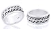 Celtic Style Spinner Ring Band Oxidized Sterling Silver