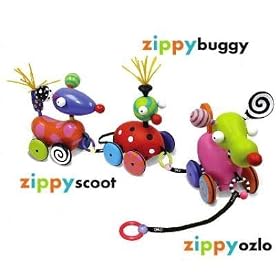 Kushies Zippy-Scoot Pull Toy by Kushies