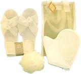  : The Happy Company Spa Slippers Leisure and Bath Set