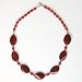 EXP Handmade Carnelian Agate & Silver Necklace