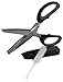 Black Friday Sale! Herb Scissors Best Quality with 5 Blades and Cover - Heavy Duty, Stainless Steel Kitchen Shears for Cutting Herbs