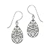 Sterling Silver Celtic Teardrop-Shaped Drop Earrings