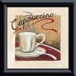 Art Poster Metal Framed Print - Cappuccino - Artist: Richard Henson- Poster Size: 6 X 6
