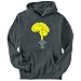 Hoodie Mens Dark Silver Tenor Saxophone keeps me sane Instruments