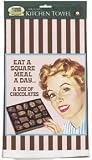 Kitchen Towel Eat a Square Meal Daily--A Box of Chocolates