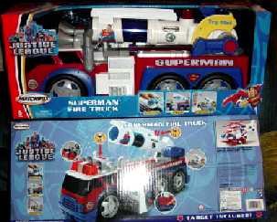 2003 Matchbox Justice League Superman Huge Fire Truck