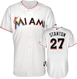 Miami Marlins Authentic 2012 Giancarlo Stanton Home Cool Base Jersey w/Inaugural Season Commemorative Patch