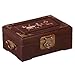 Handmade Mother Of Pearl & Wood Jewelry Box With Mirror - Chinese Tree Peony Design