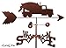 Hand Made CEMENT CONCRETE TRUCK GARDEN Stake Weathervane ~NEW~
