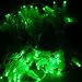 100 LED OUTDOOR GREEN Christmas Decoration lights with black cable or Party lights, festive lights