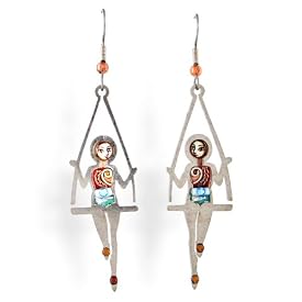 Trapeze Earrings Hypoallergenic stainless steel ear wire from the Artazia Collection #218 GE