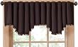 Eclipse Tavern 18-Inch Blackout Beaded Window Valance, Chocolate