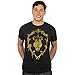 World of Warcraft Alliance Spray Men's Short Sleeve Black Tee Shirt