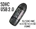 SDHC /SD/MicroSD/MMC Card Reader & Writer - Black by Pexell