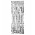 Fadenvorhang Metallic-Silber, 240 x 92cm