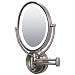 Zadro LEDOVLW410 LED Lighted 10X-1X Oval Wall Mounted Makeup Mirror