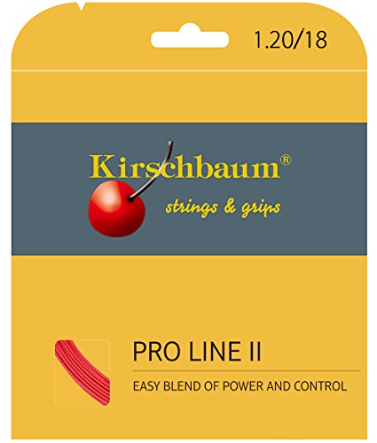 Kirschbaum Set Pro Line II Tennis String, Red, 1.20mm/18-Gauge