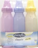Evenflo Classic Tinted BPA Free Bottles 8oz 3-pack, Girl Colors