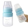 Momo Baby Wide Neck Silicone Baby Bottle, Blue, 5 Ounce Momo Baby Wide Neck Silicone Baby Bottle, Blue, 5 Ounce