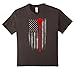 Kids Lacrosse American Flag T-Shirt - Lacrosse Stick Flag T Shirt 10 Asphalt