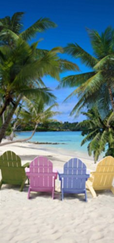 Tropical Chairs Beach, Bath, Pool Towel. (105060) Perfect for laying on the sand. Price