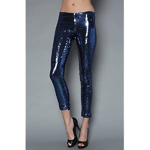 Buy *NYC Boutique The Allover Sequin Legging in Navy,Leggings for Women by NYC Boutique