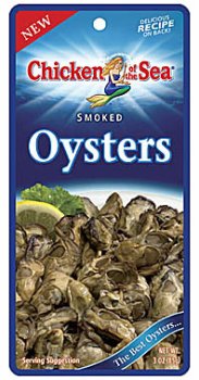 PREMIUM SMOKED OYSTERS, 12 pack of 3 oz pouches by Chicken of the Sea