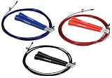 ProSource Speed Cable Jump Rope, Super Fast, 10' feet Fully Adjustable