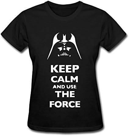 Laie0e Women's Keep Calm And Use The Force T Shirts