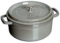 Staub 1102418 Cocotte / Bräter rund 24 cm, graphitgrau